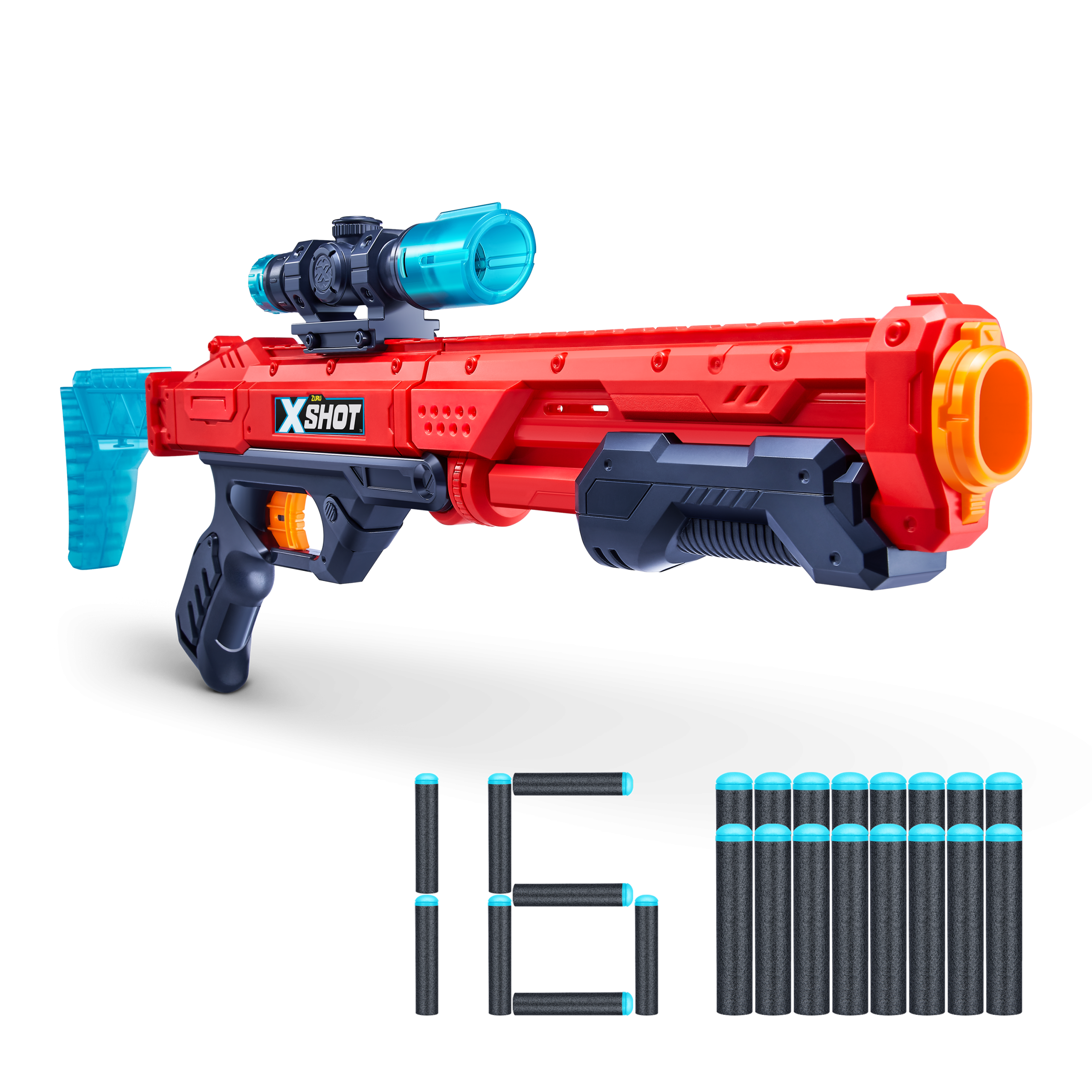 Pistola Excel Hawk eye con 16 dardos - X-shot - Imagen 2