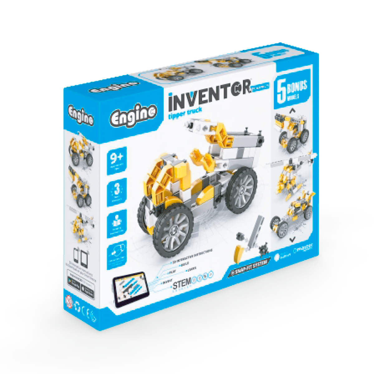 Juego Inventor Mechanics Camion de Remolque + 5 Modelos - Imagen 2