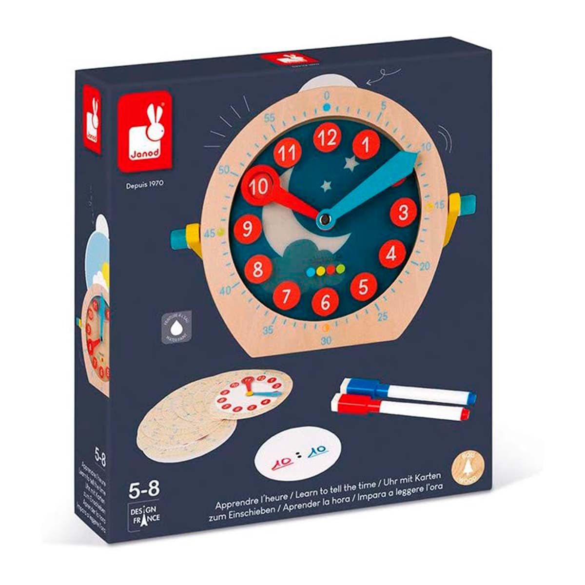 Juego Aprender la Hora Essentiel - Janod - Imagen 3