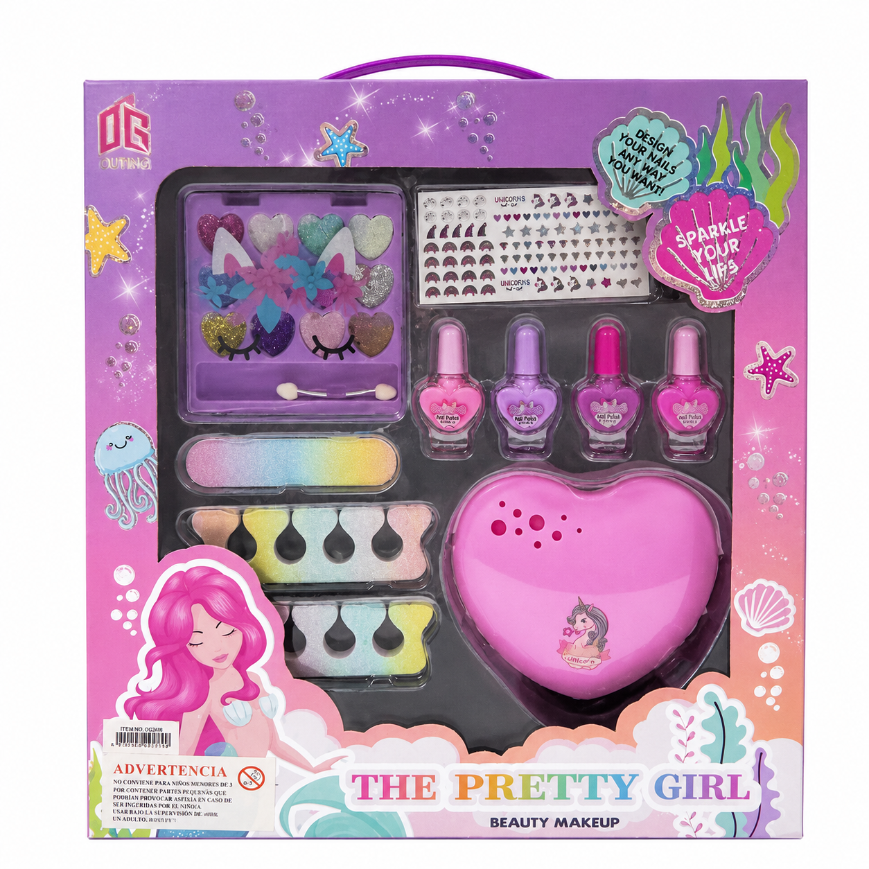 Juego Set Maquillaje & Uñas