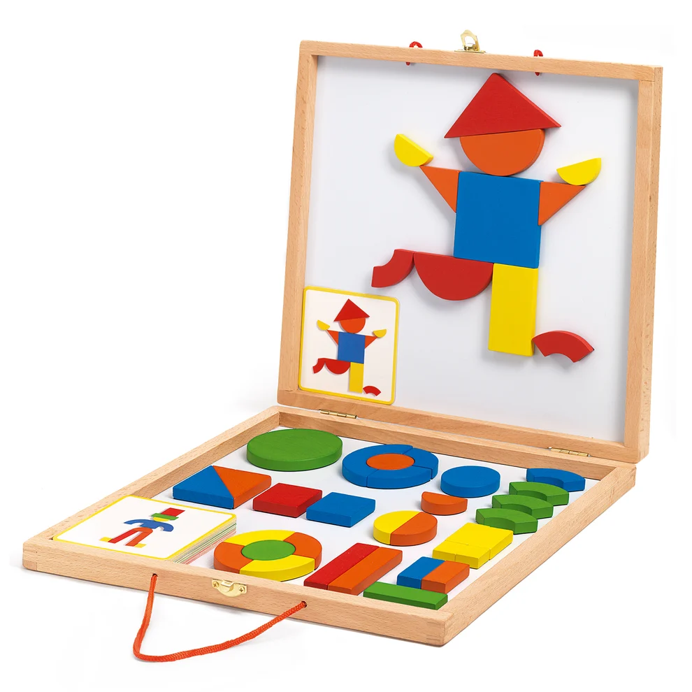 Juego Magnético Maletín Madera Geoforme - Djeco - Imagen 2