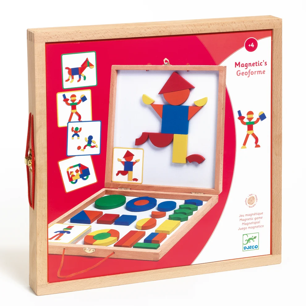 Juego Magnético Maletín Madera Geoforme - Djeco