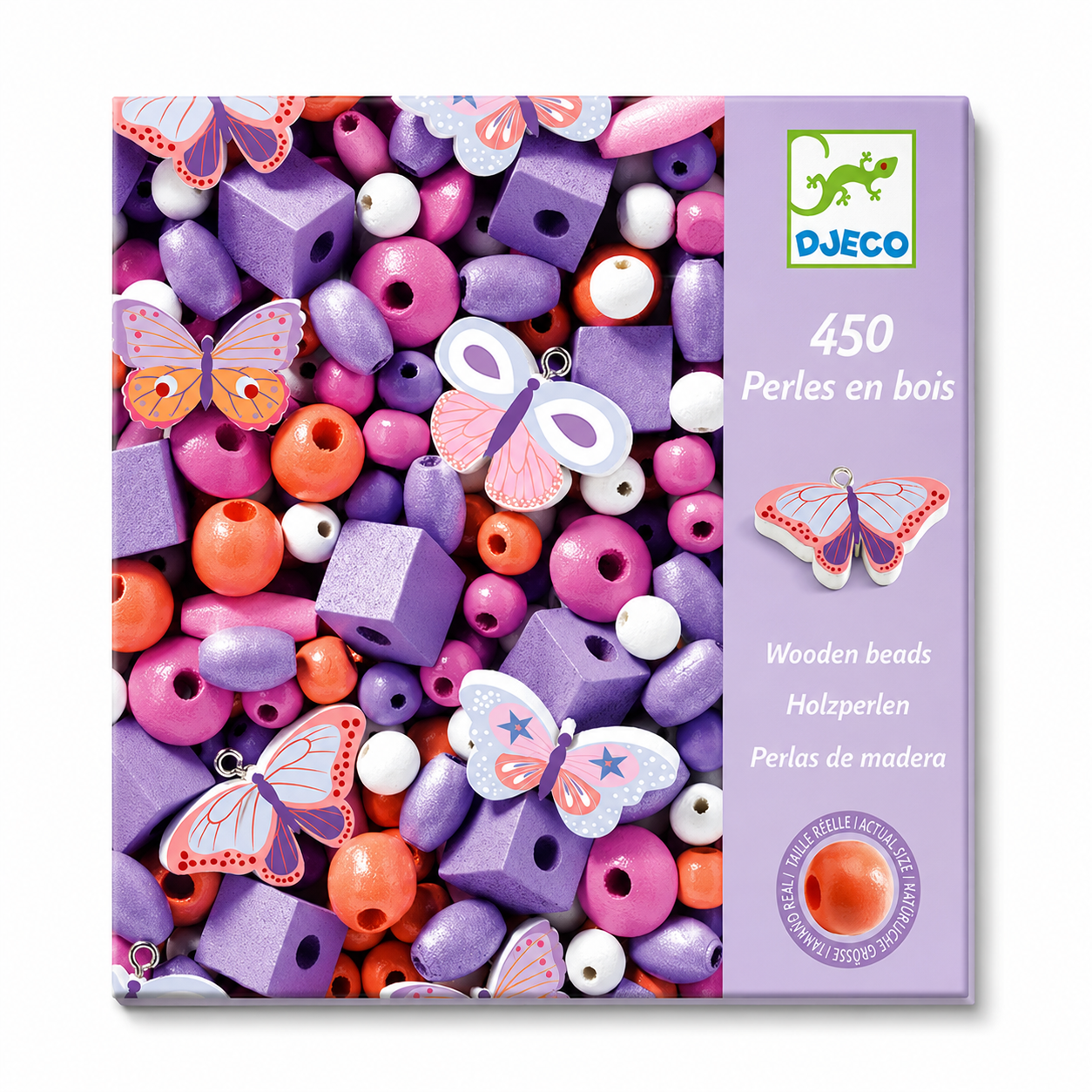 Juego de Collares Wooden Beads Butterflyes - Djeco