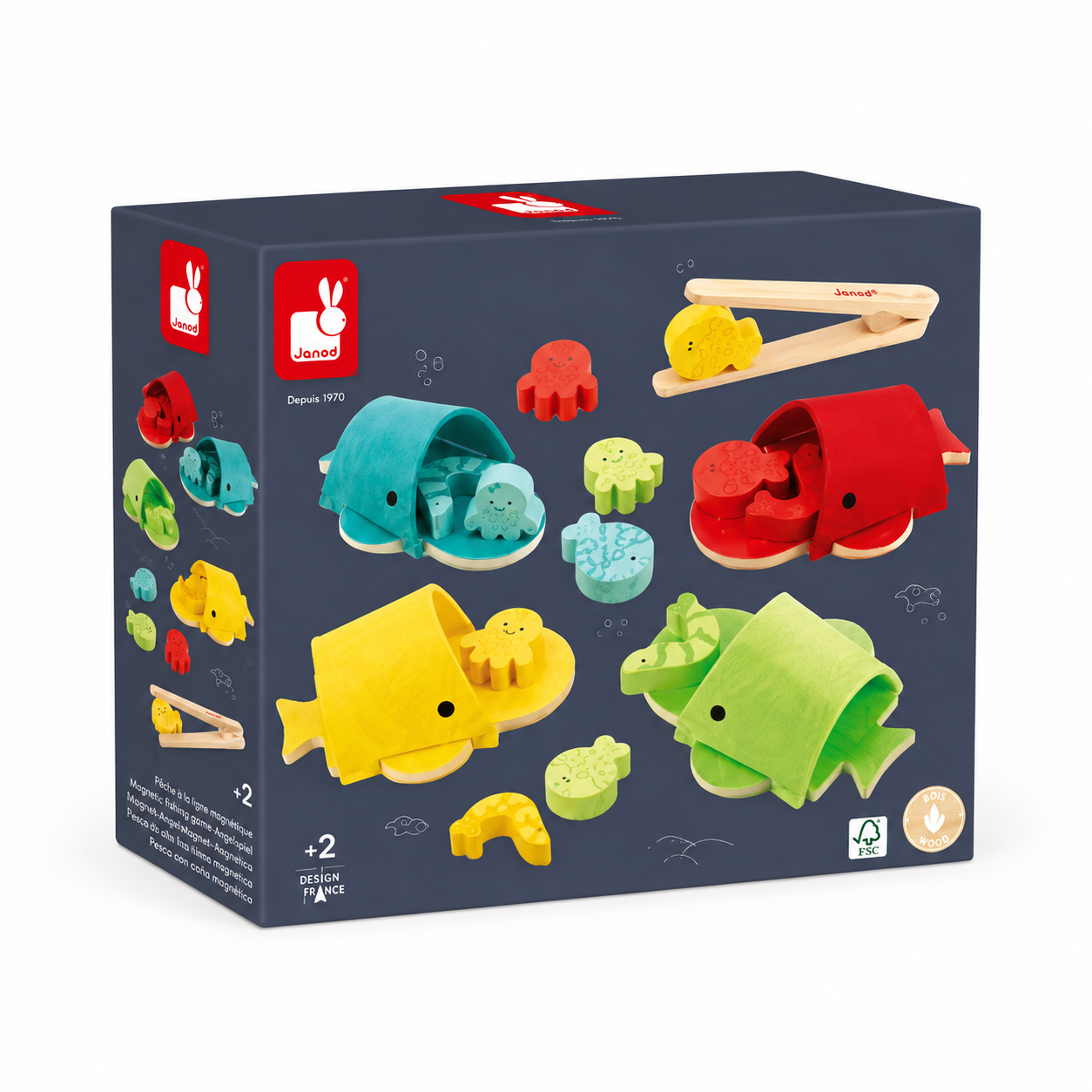 Juego Clasificador de Colores Ballena - Janod